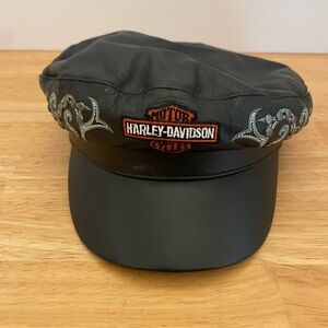 Harley-Davidson Black Leather Hat
